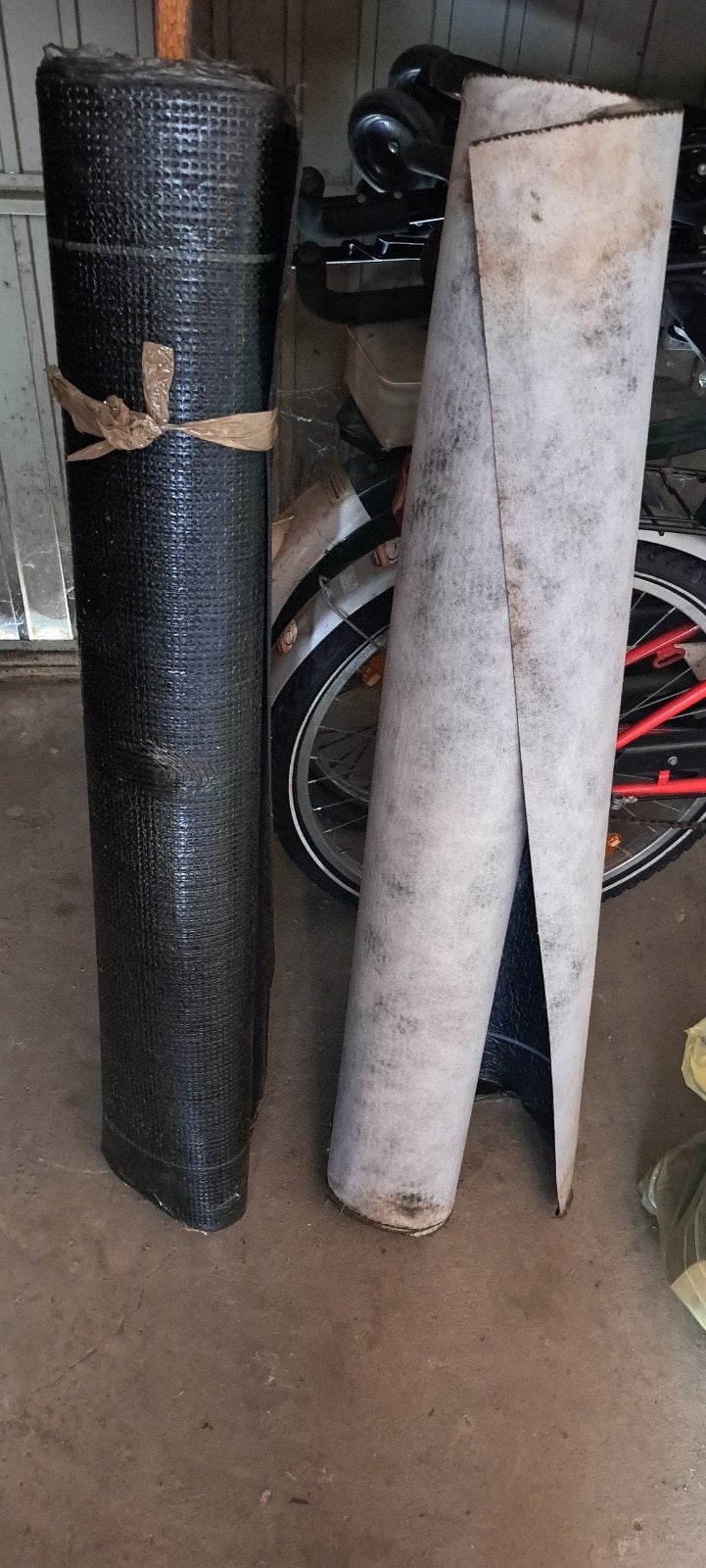 Dakleer en noppenfolie voor dakbedekking, Overige materialen, Gebruikt, Zwart, Ophalen of Verzenden
