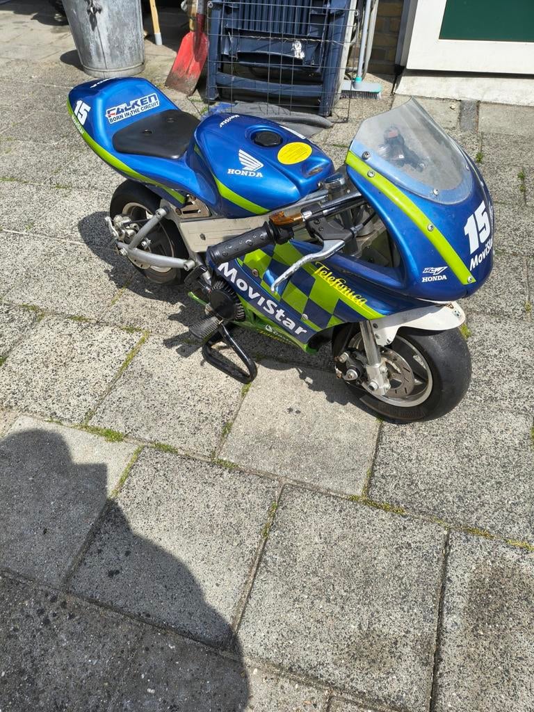 Movistar replica minibike (intresse peiling), Fietsen en Brommers, Minibikes, Midibikes en Pitbikes, Ophalen of Verzenden, Gebruikt