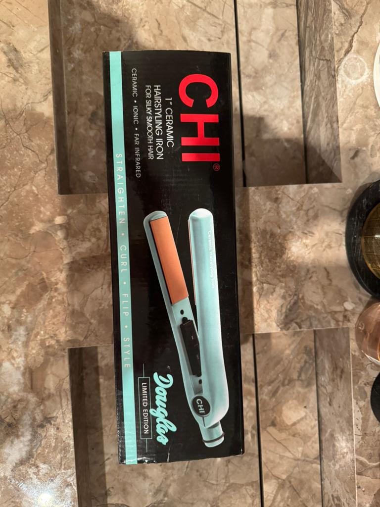 CHI 1" Keramische Stijltang - Douglas Limited Edition, Witgoed en Apparatuur, Ophalen of Verzenden, Zo goed als nieuw, Haarverzorging