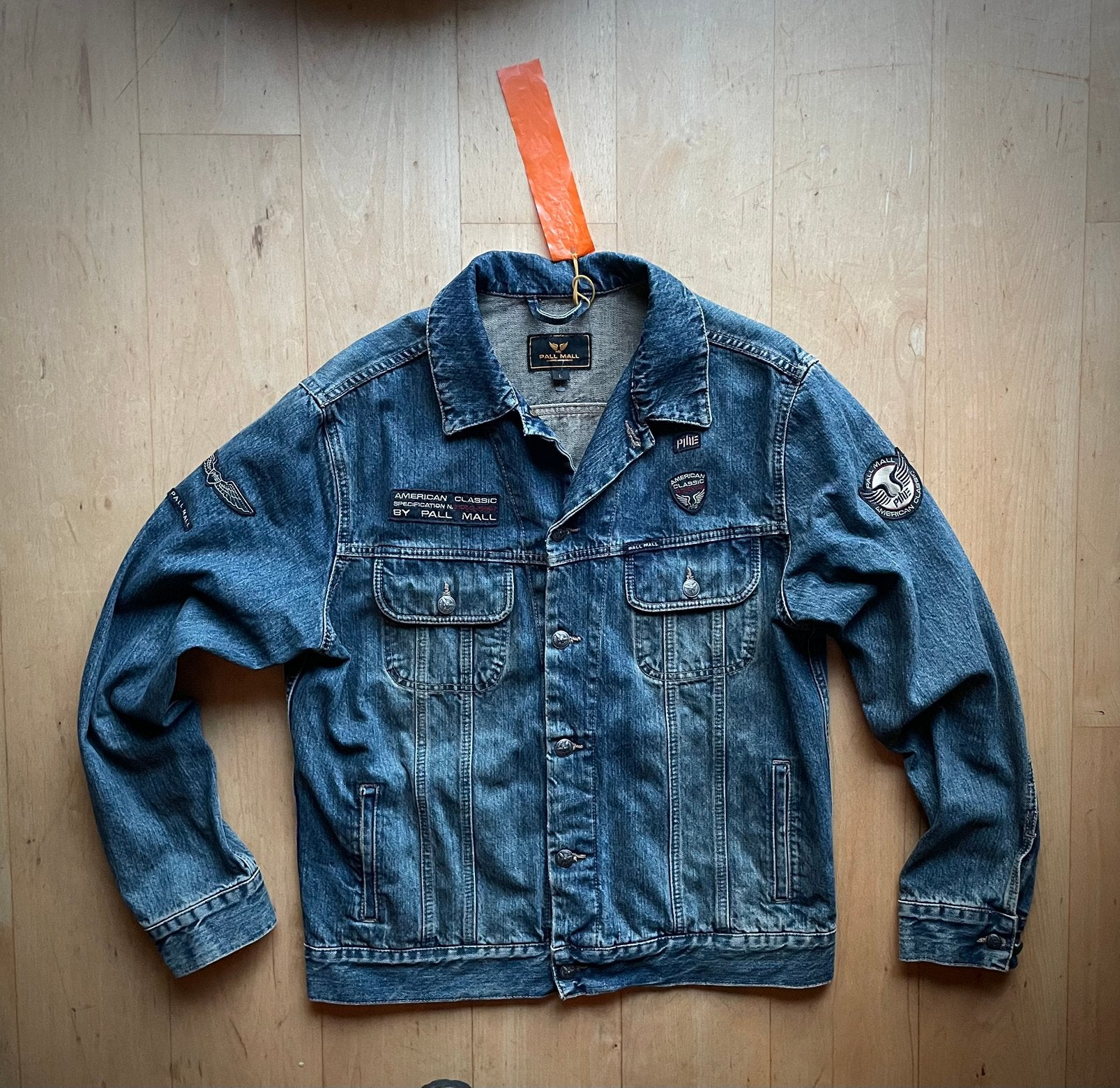 PME Legend Pall Mall denim / spijkerjas met mooie details M, Ophalen of Verzenden, Zo goed als nieuw, Maat 48/50 (M), Blauw