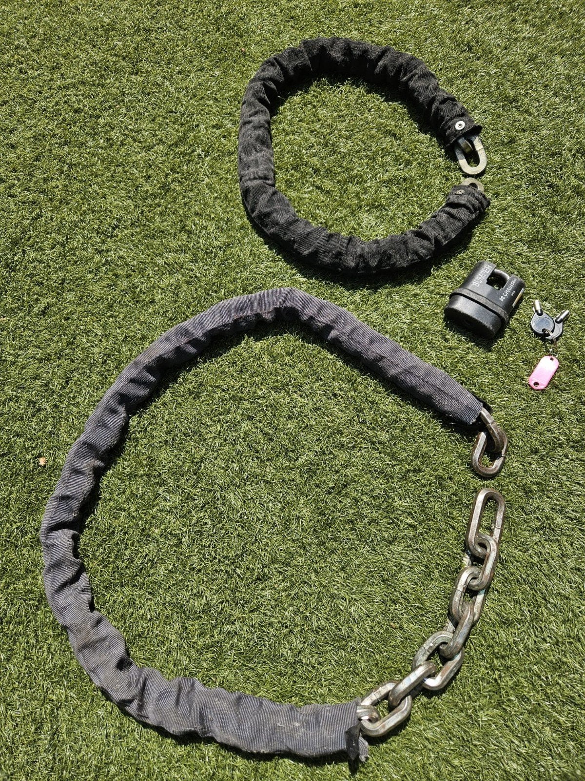kettingslot Bumper 38 Chain Plus met 2 kettingen., Ophalen, Gebruikt