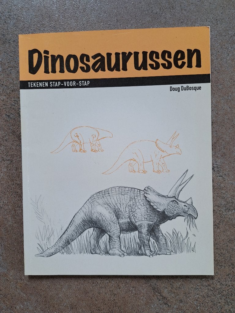Dinosaurussen, tekenen stap-voor-stap, Ophalen of Verzenden, Gebruikt, Overige typen