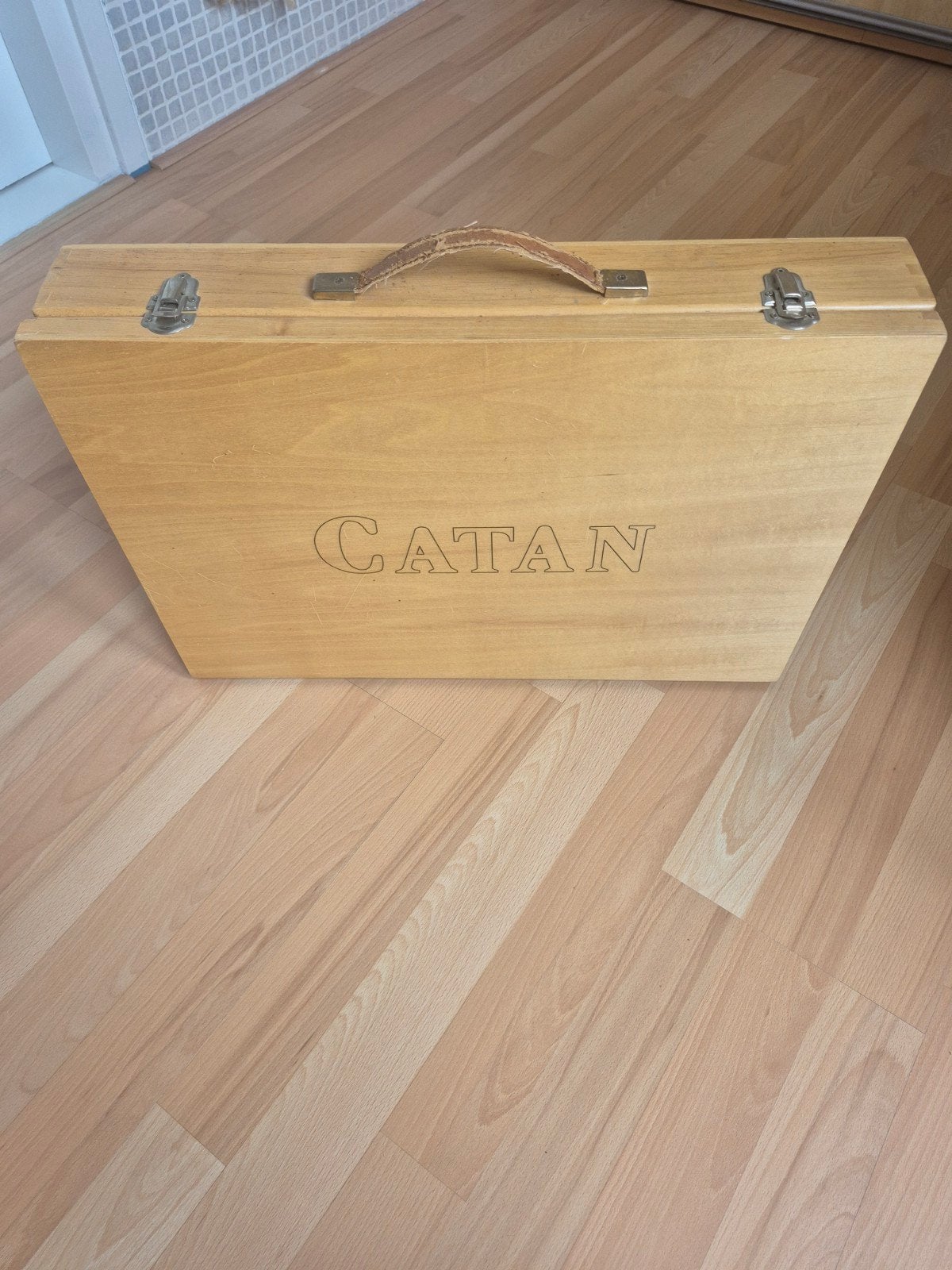 Originele houten koffer Kolonisten van Catan, Ophalen of Verzenden, Gebruikt