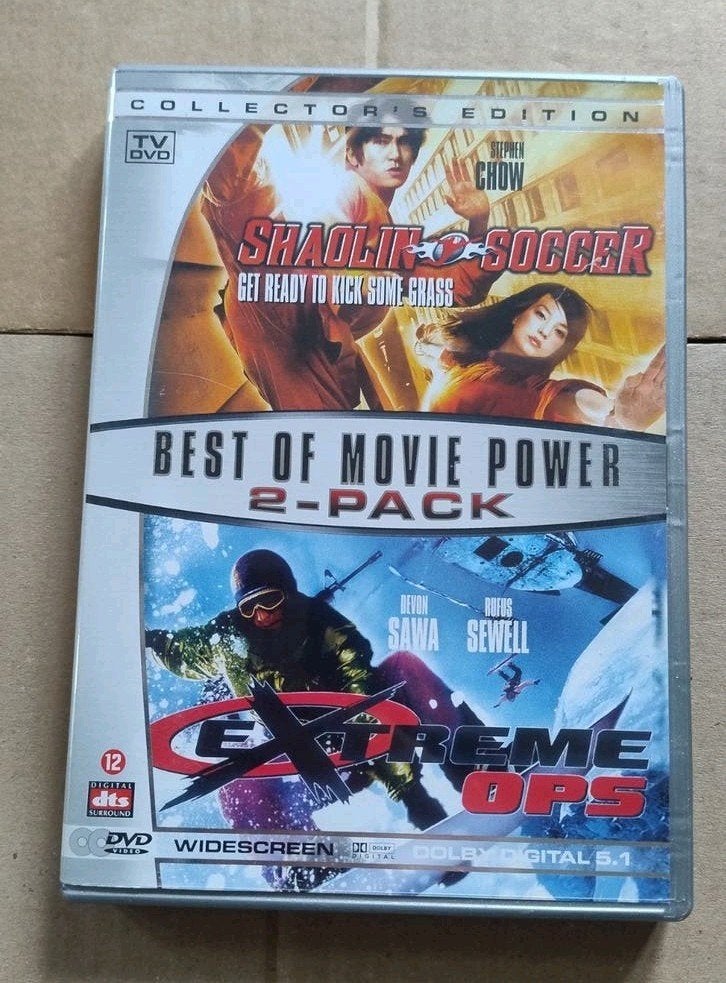 2 DVD Power Pack: Shaolin Soccer + Extreme Ops, Engels, Ophalen of Verzenden, Zo goed als nieuw, Vanaf 12 jaar