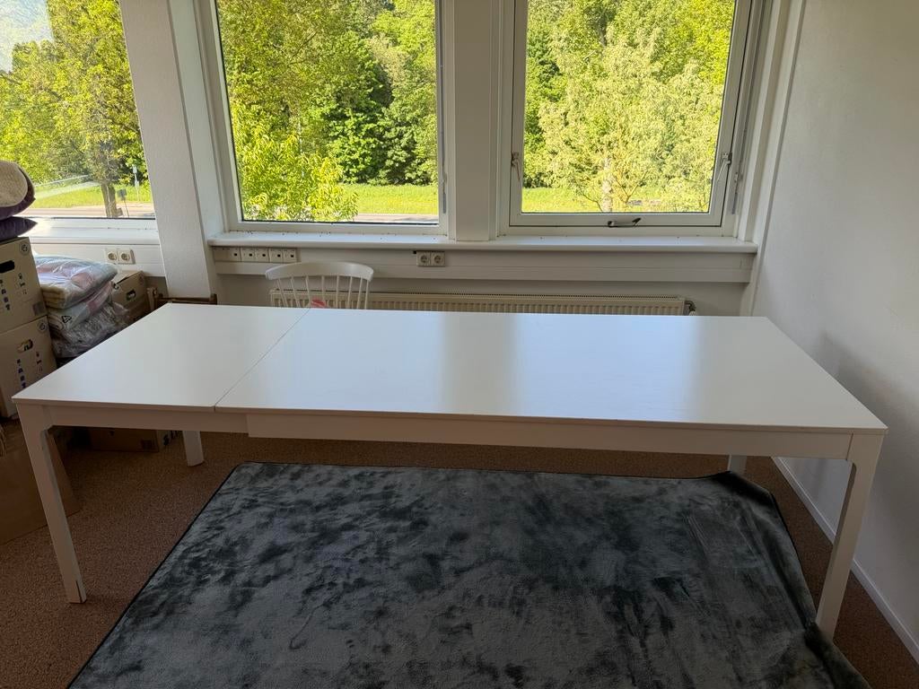 IKEA EKEDALEN uitschuifbare eettafel (6-8 pers.), Ophalen, Gebruikt, 200 cm of meer, 50 tot 100 cm
