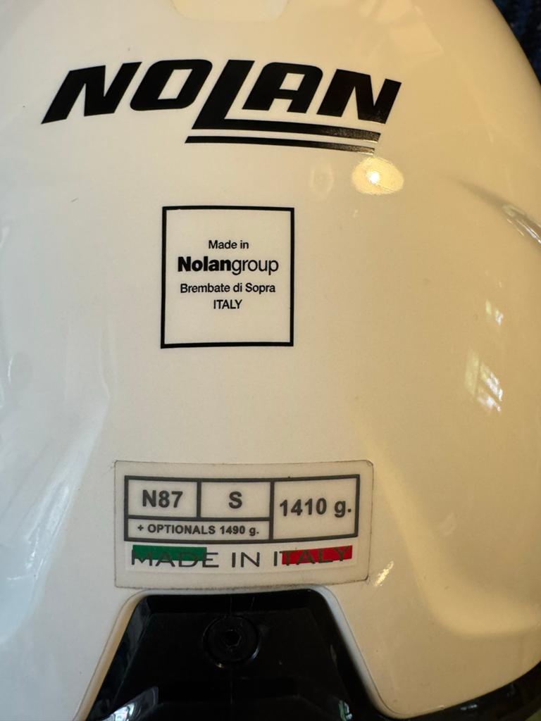 Nolan N87 Integraalhelm - Maat S - Wit, Ophalen of Verzenden, Zo goed als nieuw