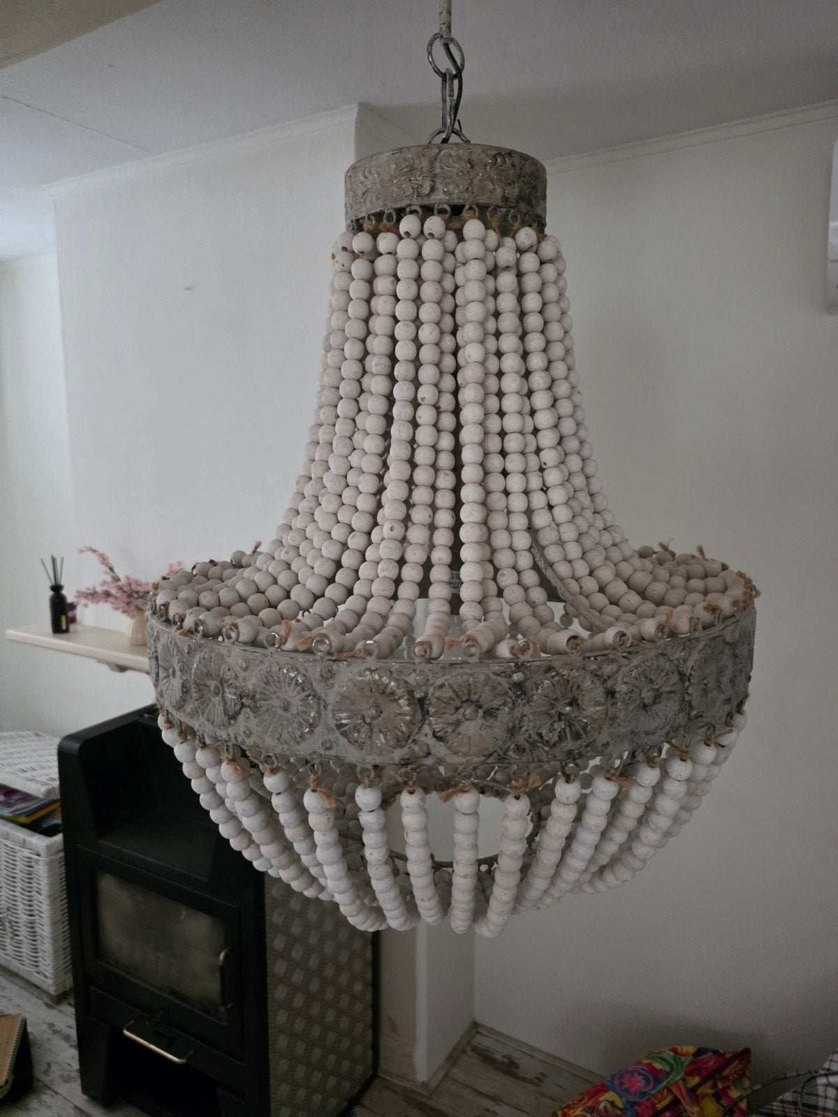 kralenlamp, Ophalen