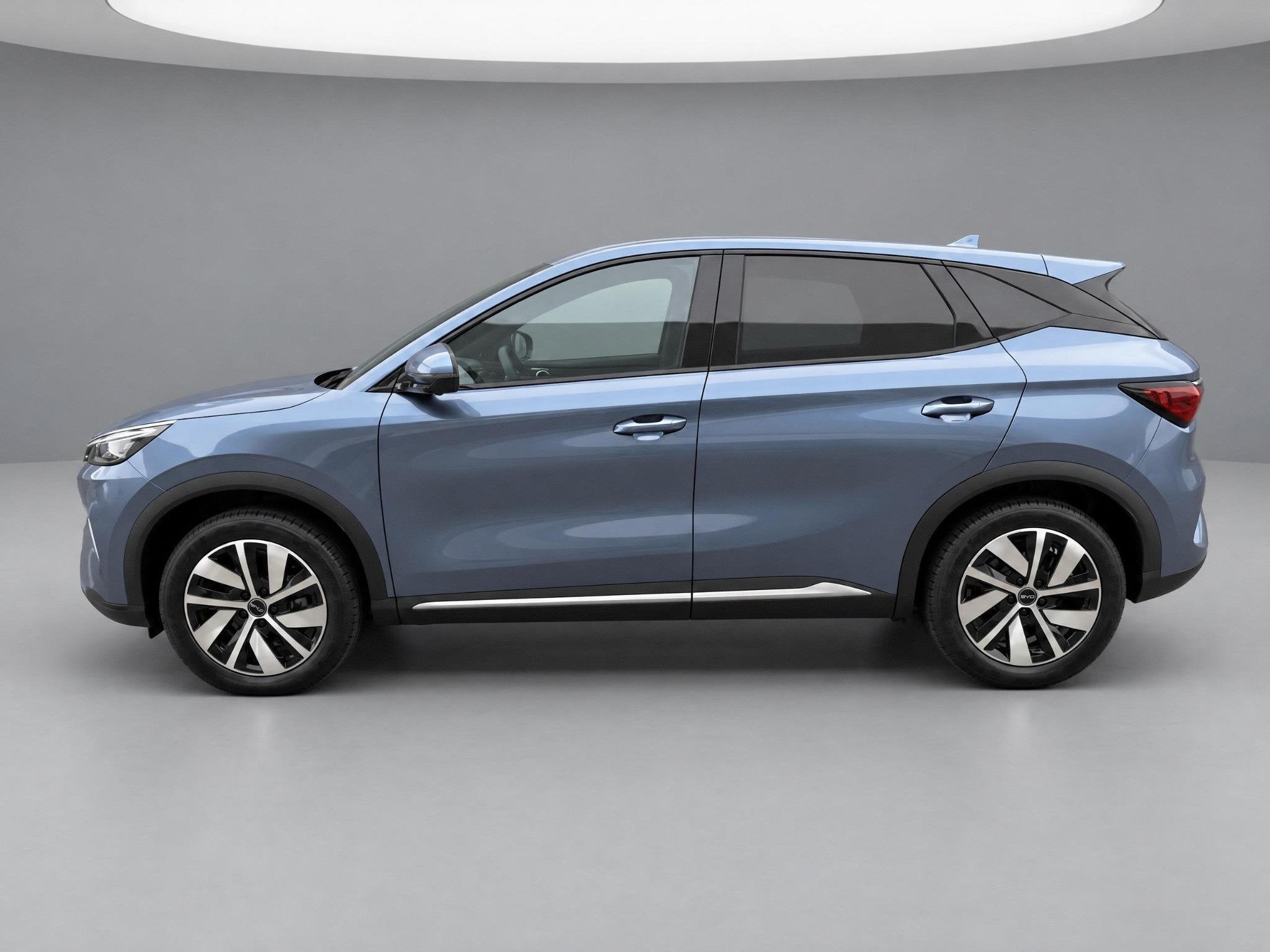 BYD ATTO 3 EVO Design 74.8 kWh, Auto's, Automaat, Achterwielaandrijving, Blauw, 313 pk