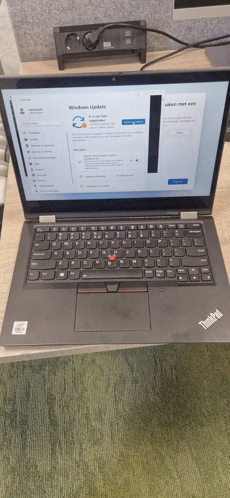 Lenovo ThinkPad L13 Yoga i5-10210U 8GB RAM 256GB SSD, Gebruikt, 2 tot 3 Ghz, Qwerty, 8 GB