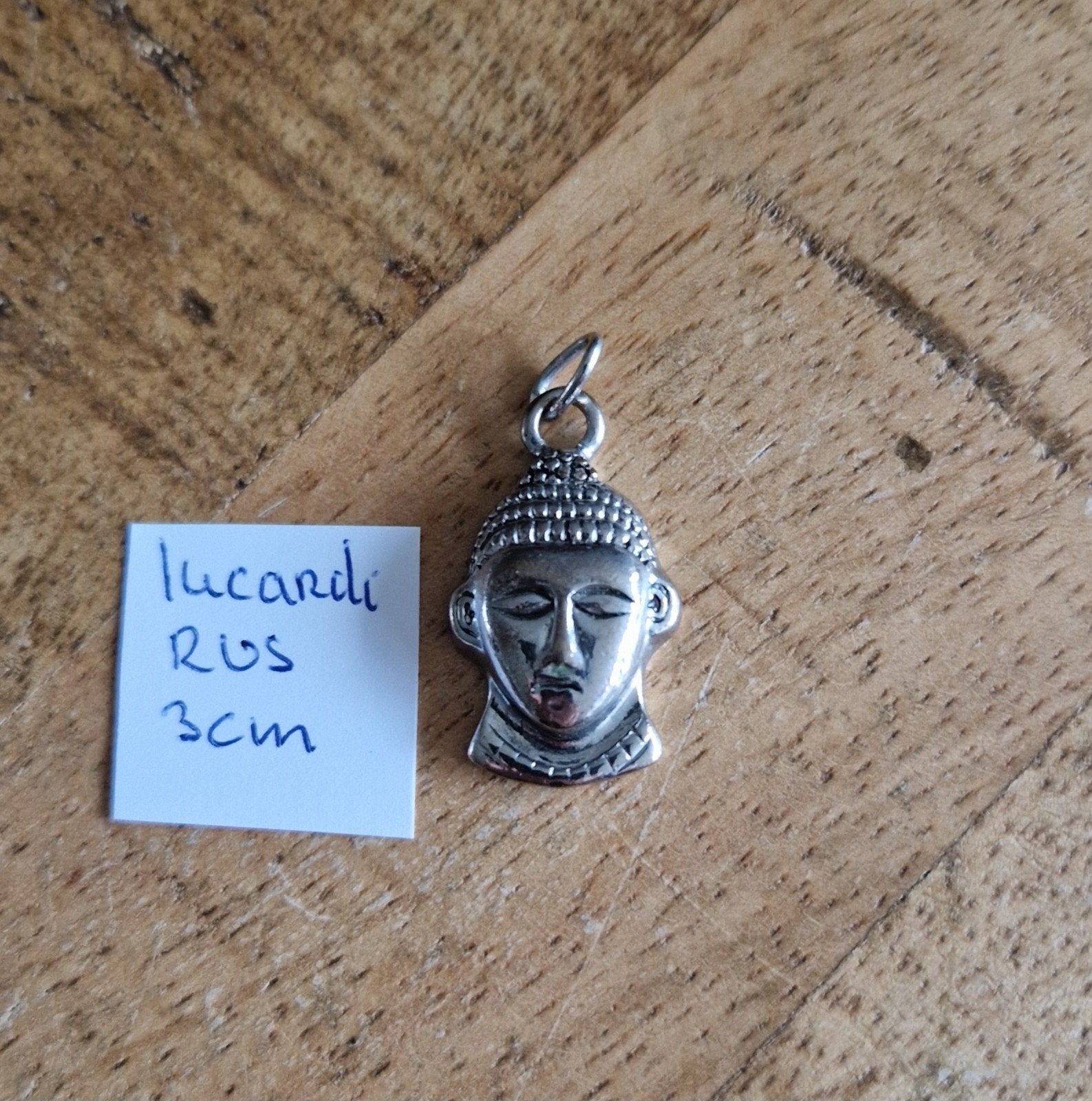 stoere Boeddha hanger - 3 cm, Ophalen of Verzenden, Nieuw, Zilver