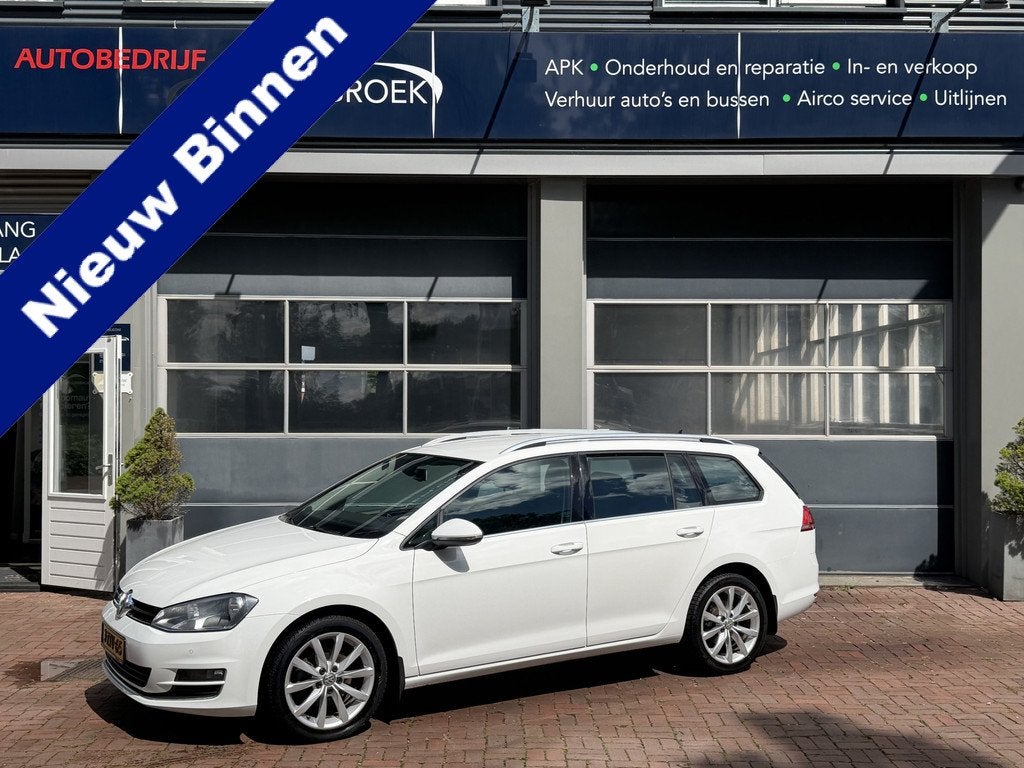 Volkswagen Golf Variant 1.4 TSI Highline Bj 2015 Navi,ClimaA, Euro 5, Stof, Gebruikt, Zwart