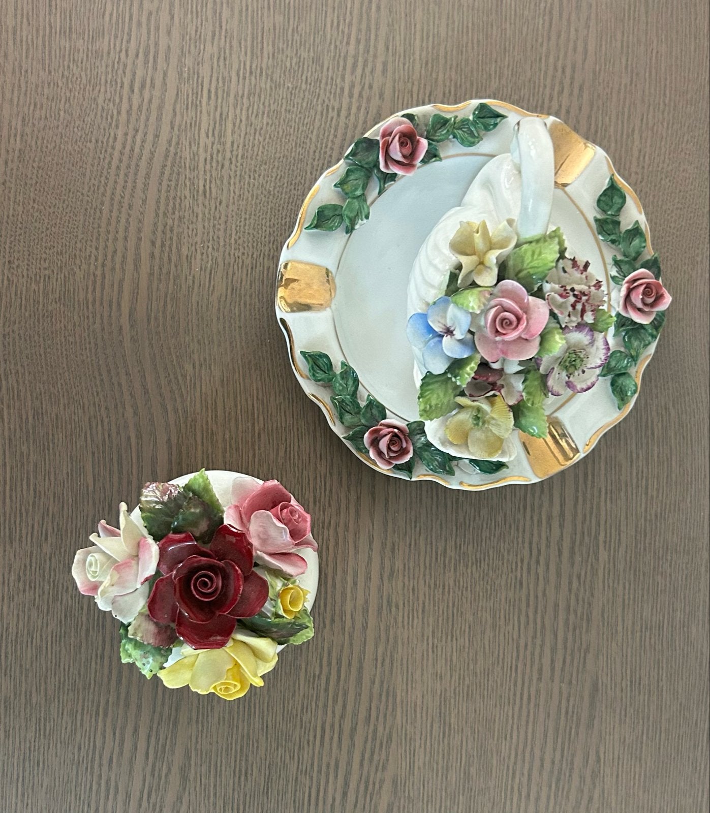 Royal Adderley Floral Bone China Set - Zwaan & Bloem, Antiek en Kunst, Ophalen