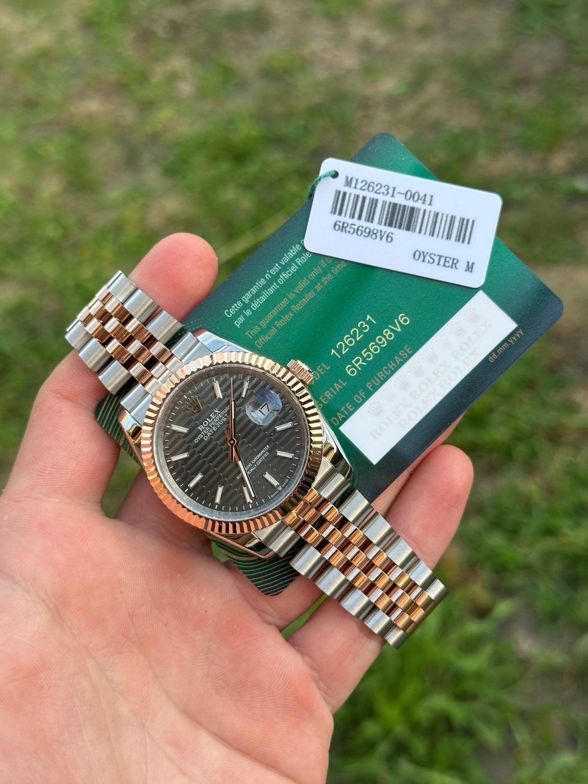 Rolex 36mm ref.126231, Sieraden, Tassen en Uiterlijk, Horloges | Heren, Ophalen of Verzenden, Zo goed als nieuw, Goud, Rolex