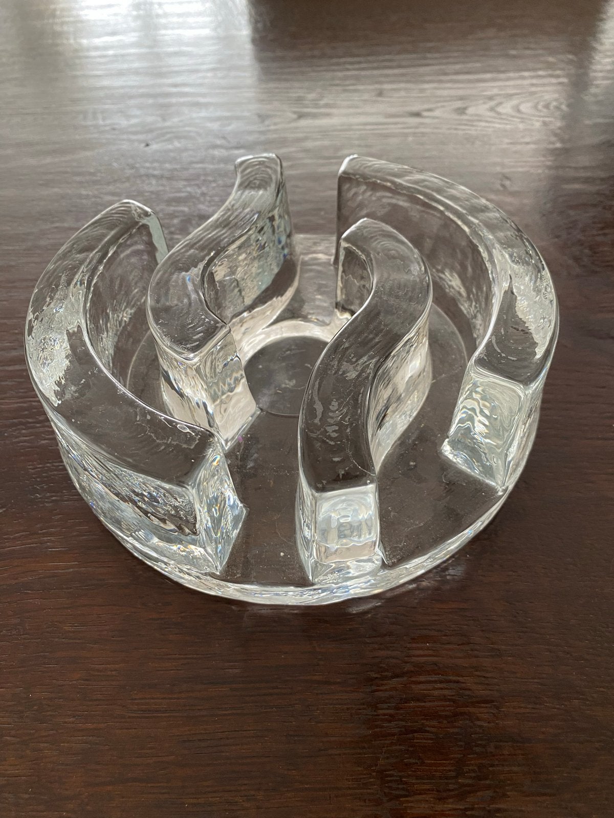 Vintage LaVida handgeblazen glazen kandelaar, Antiek en Kunst, Ophalen of Verzenden, Glas