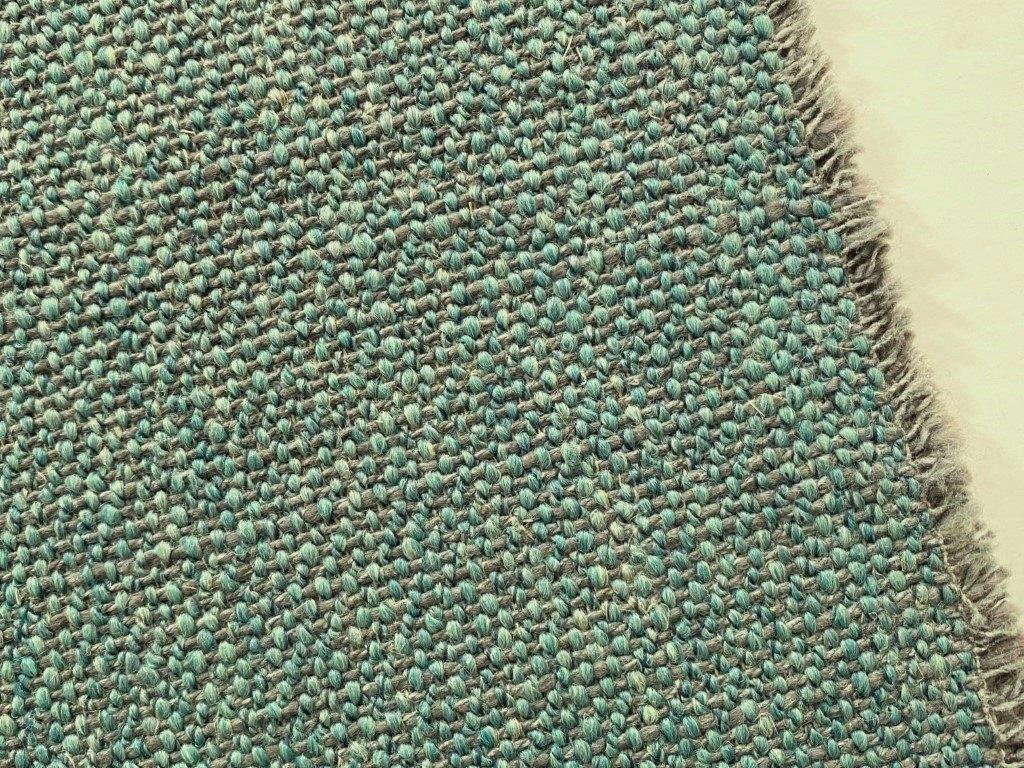 Meubelstof Nardo; lichtgroenblauw (aqua); 23 meter NU €40 pm, Overige materialen, Blauw, 120 cm of meer, Ophalen of Verzenden