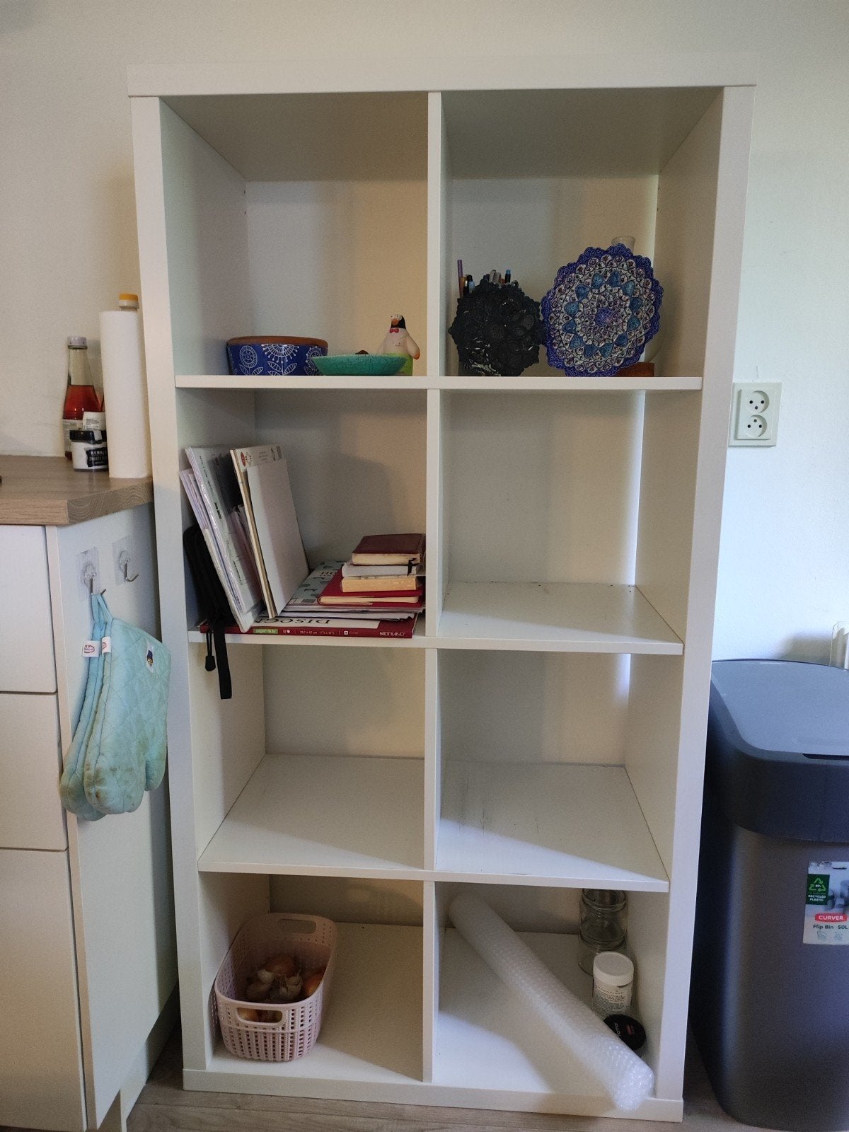 IKEA KALLAX Wit Rek - Veelzijdige Opbergoplossing, Ophalen, Gebruikt, Modern, Scandinavisch, 100 tot 150 cm