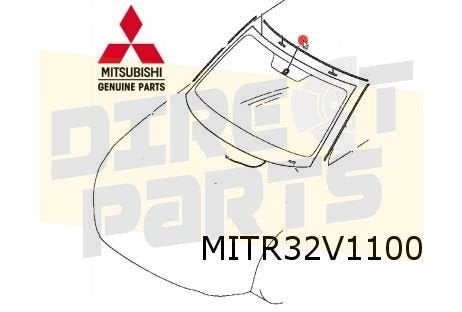Mitshubishi Outlander (9/12-) voorruit (groen/regen-/lichtse, -, -, Nieuw, Ophalen of Verzenden