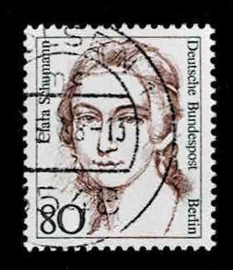 postzegel 732 Berlijn Clara Schumann, Ophalen of Verzenden, Overige periodes, Gestempeld
