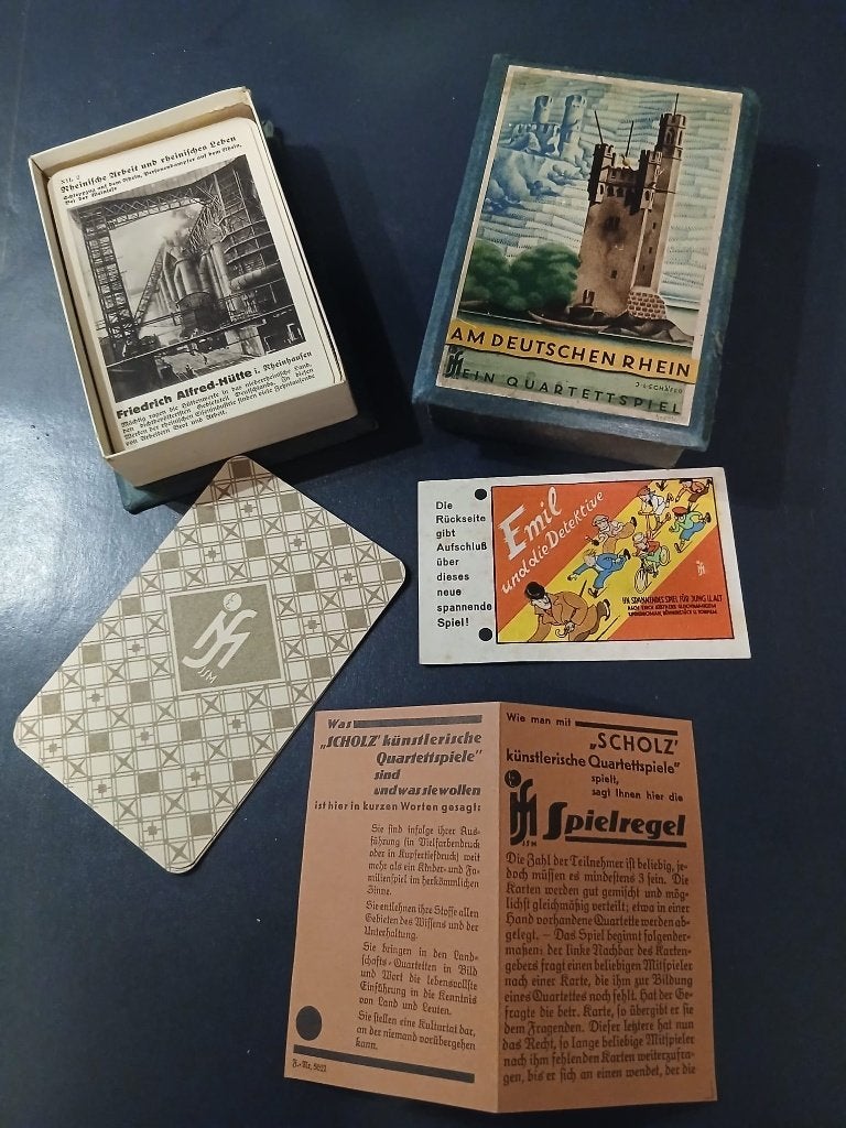 Antiek Duits Kwartetspel, Ophalen of Verzenden