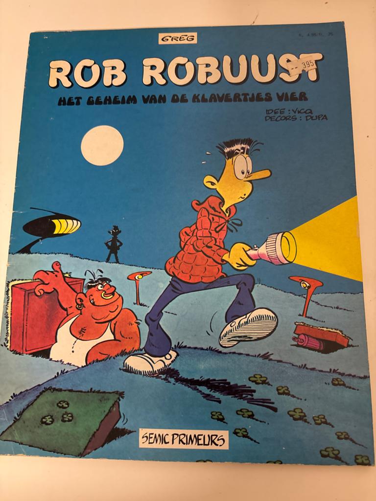 Rob Robuust - Het Geheim van de Klavertjes Vier (Greg), Eén stripboek, Ophalen of Verzenden, Gelezen