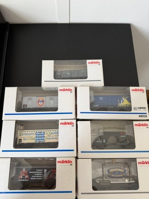 Märklin 7 x treinen in OVP, Wisselstroom, Wagon, Ophalen of Verzenden, Zo goed als nieuw