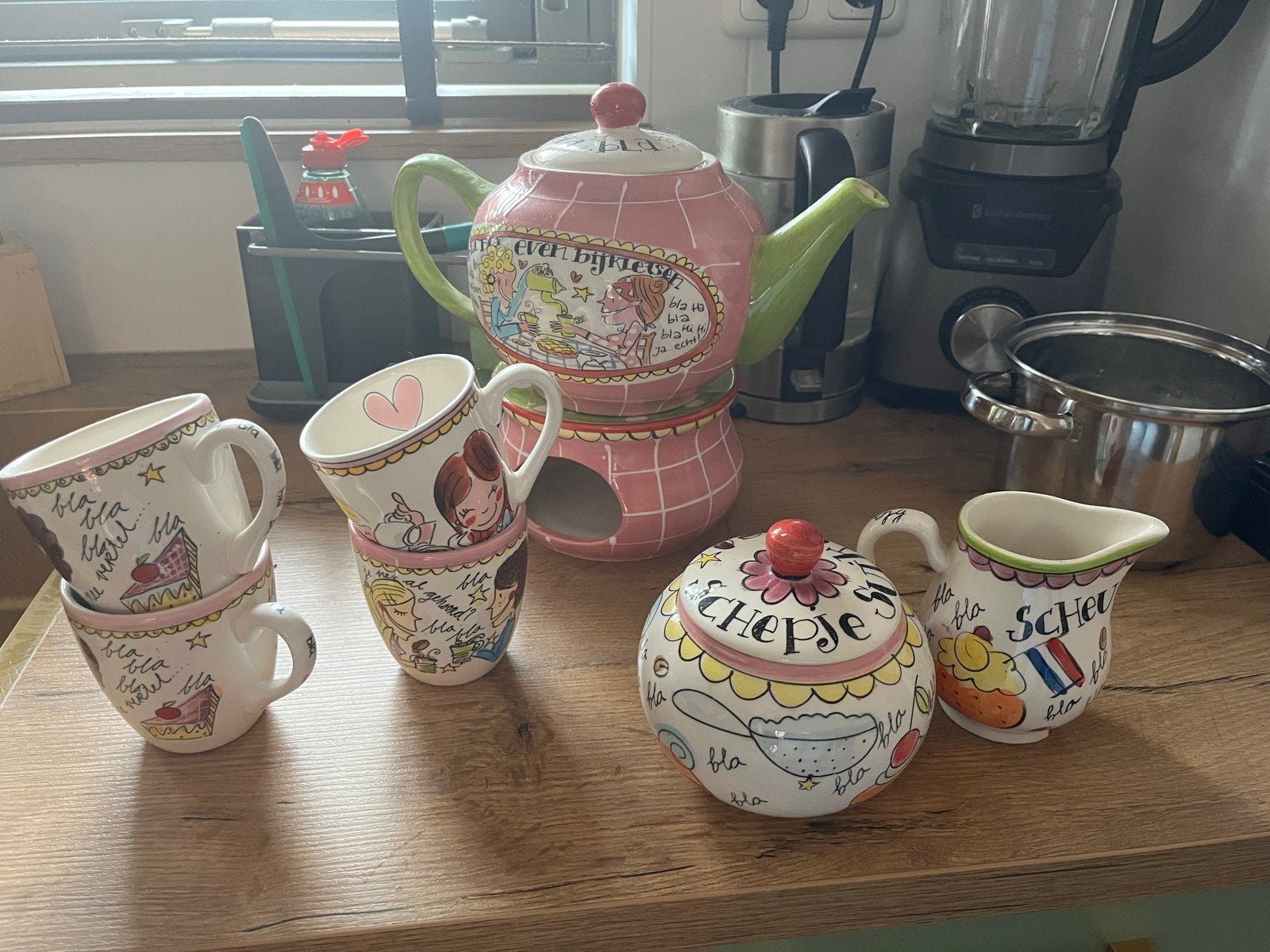 Blond: diverse zie adv., Ophalen, Gebruikt, Keramiek, Theepot