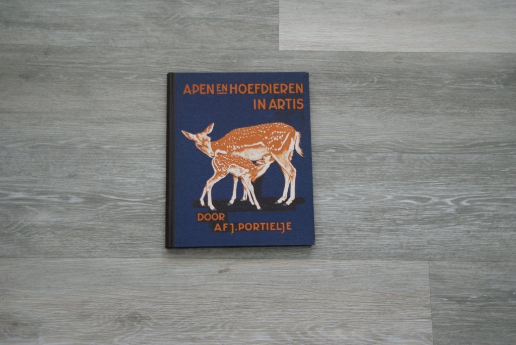 Apen en hoefdieren in Artis - AFJ Portielje, Boeken, Prentenboeken en Plaatjesalbums, Ophalen of Verzenden, Gelezen, A.F.J. Portielje
