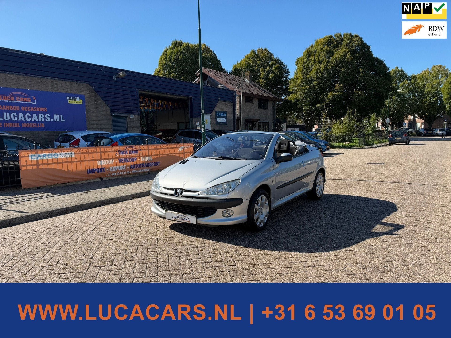 Peugeot 206 CC 1.6-16V Airco NIEUWE APK!, Voorwielaandrijving, Gebruikt, 4 cilinders, Cabriolet