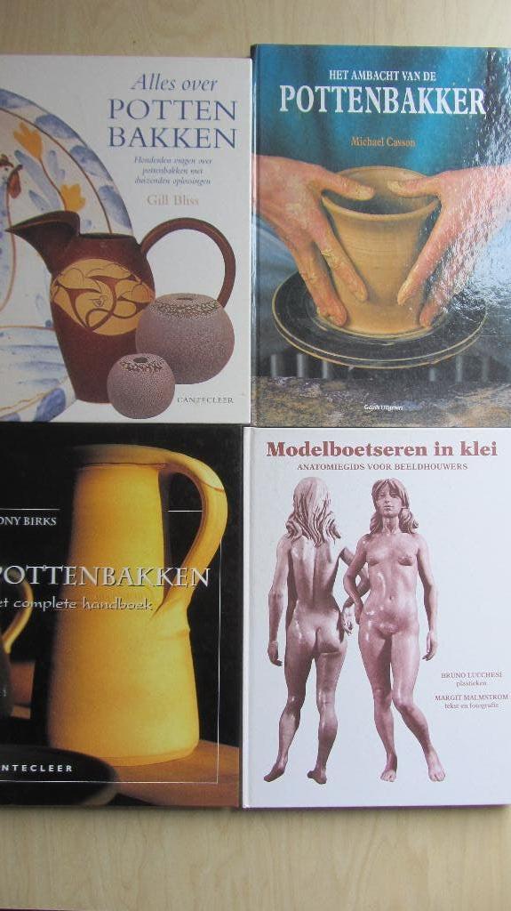 Pottenbakken   en Boetseren  4 boeken, Ophalen of Verzenden, Zo goed als nieuw, Overige onderwerpen
