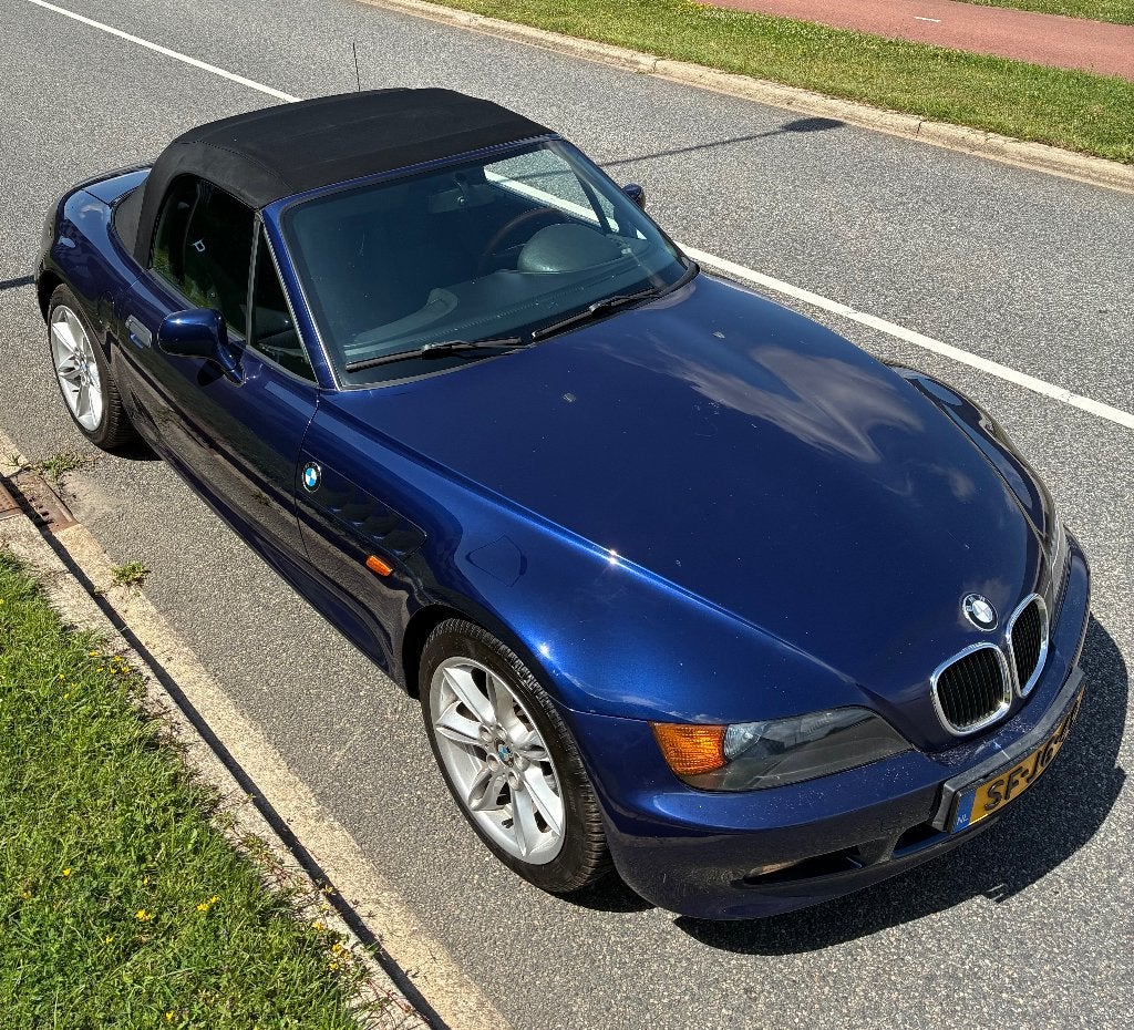 BMW Z3 1.8 Roadster 1997 Blauw, 19 cc, Sound system, 4 cilinders, Cabriolet