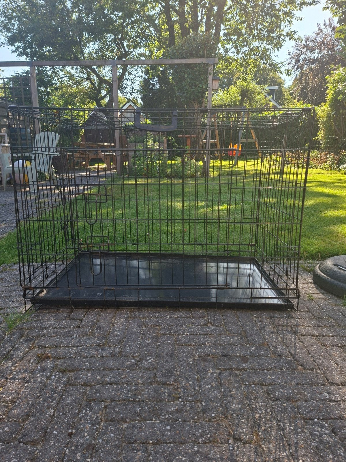 Hondenbench maat L, Dieren en Toebehoren, Hondenhokken, Ophalen, Zo goed als nieuw, 75 tot 110 cm, Minder dan 65 cm