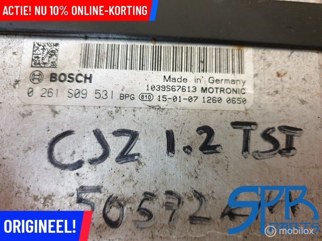 ECU REGELAPPARAAT Bosch 04E907309AF 1.2 TSI CJZ 50572KM, Gebruikt, Ophalen of Verzenden