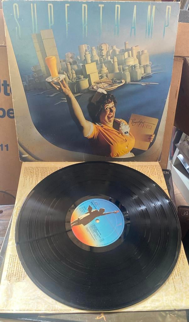 Supertramp lp breakfast in America, Cd's en Dvd's, Vinyl | Rock, Ophalen of Verzenden, Zo goed als nieuw, 12 inch, Poprock