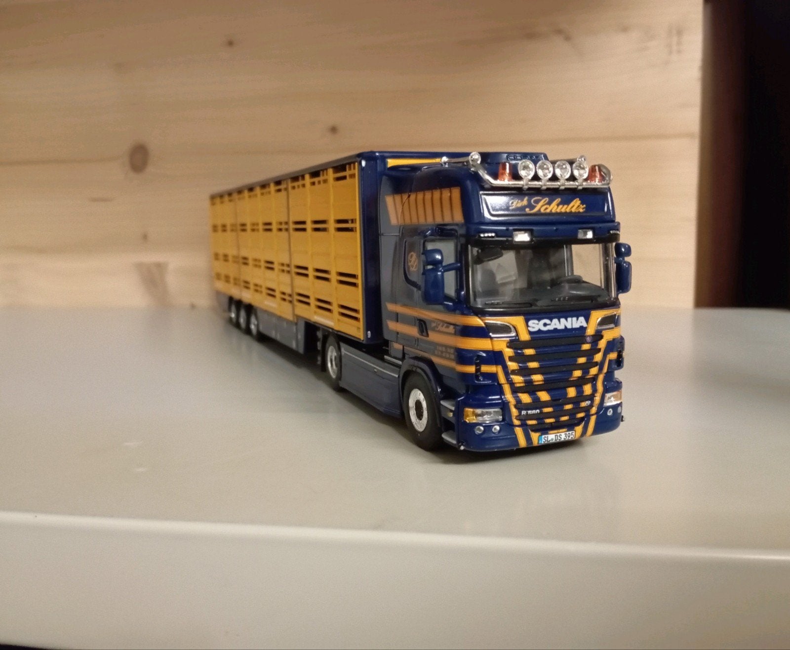 Scania R Dirk Schultz WSI, Ophalen of Verzenden, Nieuw, Bus of Vrachtwagen, Wsi