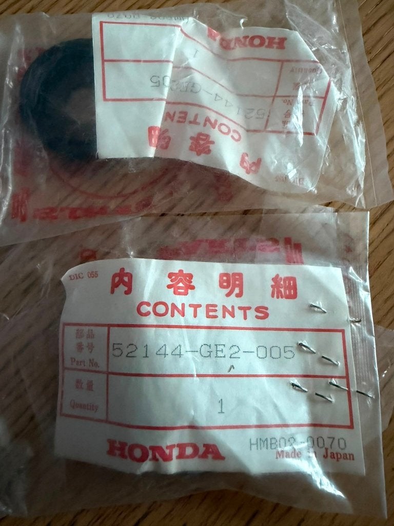 Stofkappen Achterbrug Honda Mbx NSR CAP,DUST SEAL for Honda, Ophalen of Verzenden, Nieuw, Frame, Honda