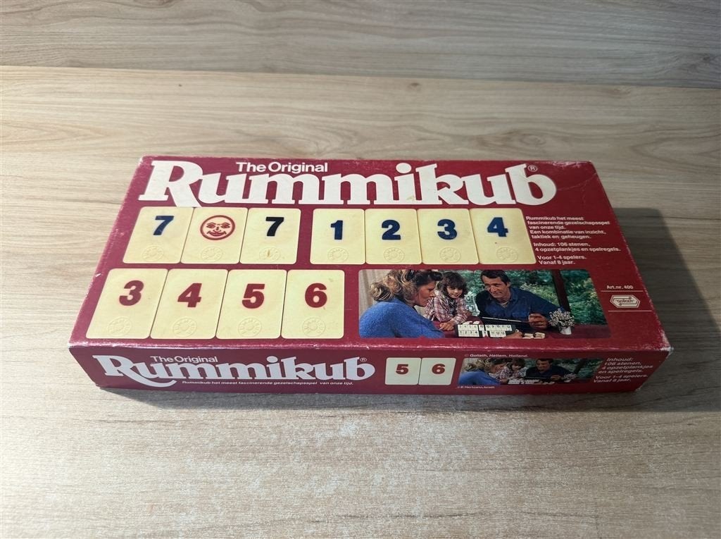 Rummikub grote rode doos - S6988, Hobby en Vrije tijd, Ophalen of Verzenden, Zo goed als nieuw