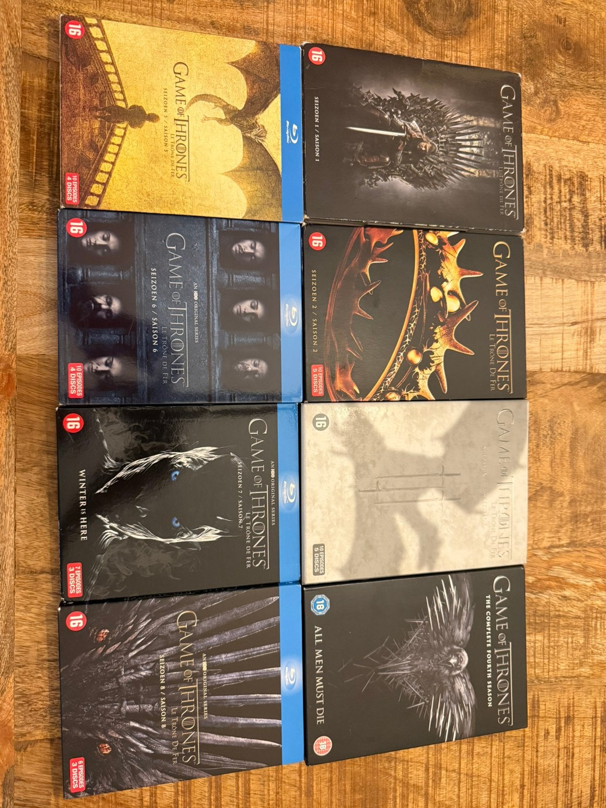 Games of Thrones - complete serie (seizoen 1 t/m 8), Ophalen of Verzenden, Zo goed als nieuw