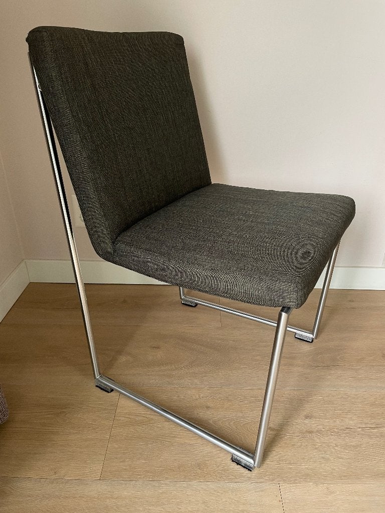 Harvink Point eetkamerstoelen – Stof Shirma – 6 stuks, Huis en Inrichting, Stoelen, Ophalen, Gebruikt, Zwart, Stof