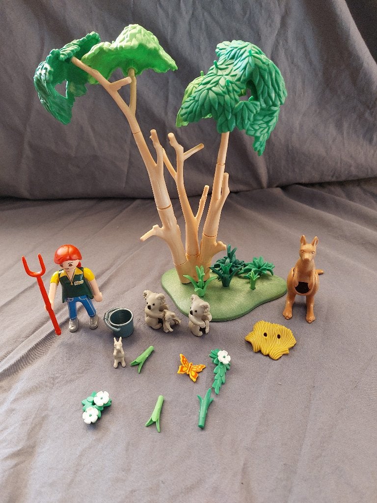Playmobil - Koala's & Kangaroe (4854) + Struidvogels (4831), Kinderen en Baby's, Speelgoed | Playmobil, Ophalen of Verzenden, Zo goed als nieuw