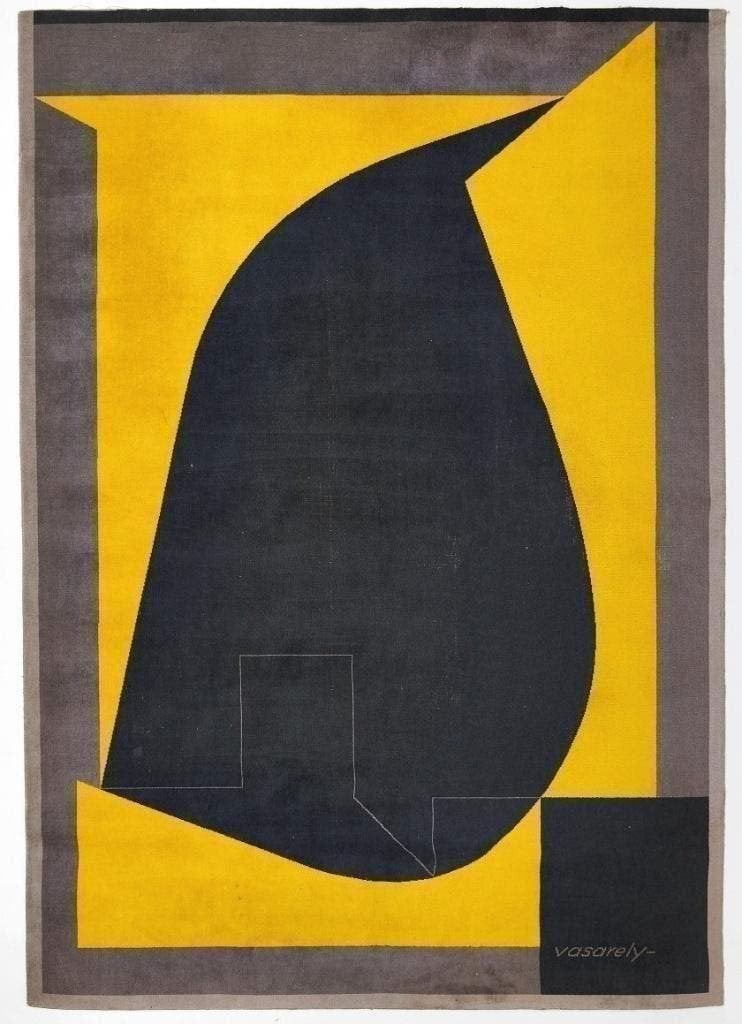 VICTOR VASARELY "PAMIR" - Tapestry-Tapijt- Anker Tepiche, Ophalen of Verzenden, Gebruikt, Rechthoekig, 200 cm of meer