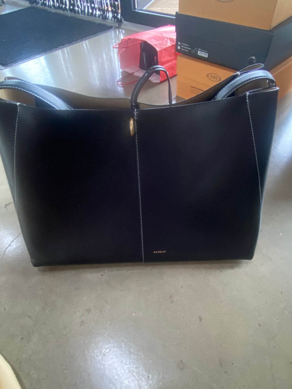 Wandler mooie leren (hand / reis ) tas, Ophalen of Verzenden, Zo goed als nieuw, Handtas
