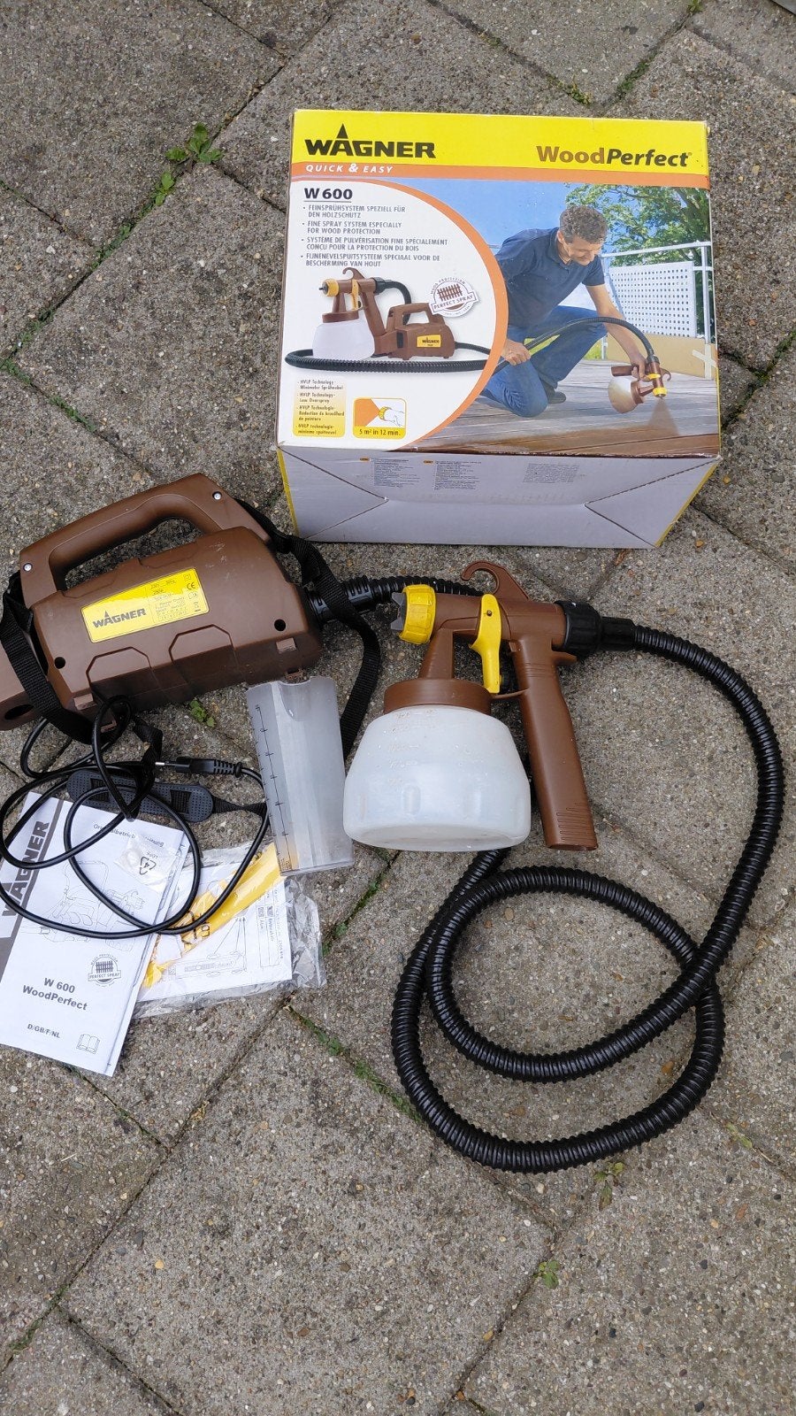 Wagner Woodperfect verfspuit, Ophalen of Verzenden, Zo goed als nieuw, Verfspuit of Verfpomp