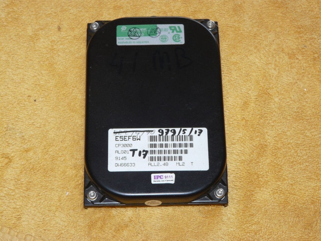 Vintage Connor CP3000 42 mb HDD, Computers en Software, Intern, Gebruikt, HDD, 42 mb