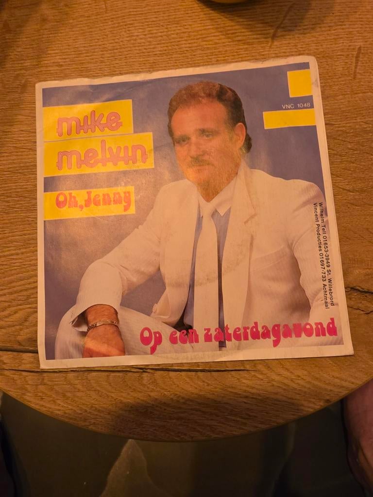 Mike Melvin - Oh, Jenny Op een zaterdagavond (Vinyl Single, Ophalen of Verzenden, Gebruikt, Overige formaten