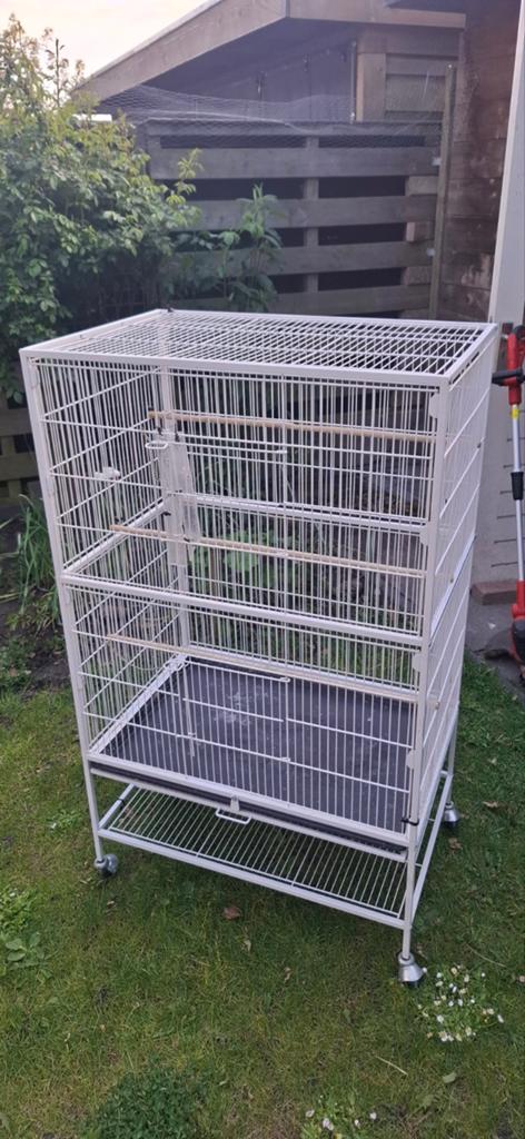 Ruime vogelkooi, Dieren en Toebehoren, Ophalen, Gebruikt, Metaal, Vogelkooi