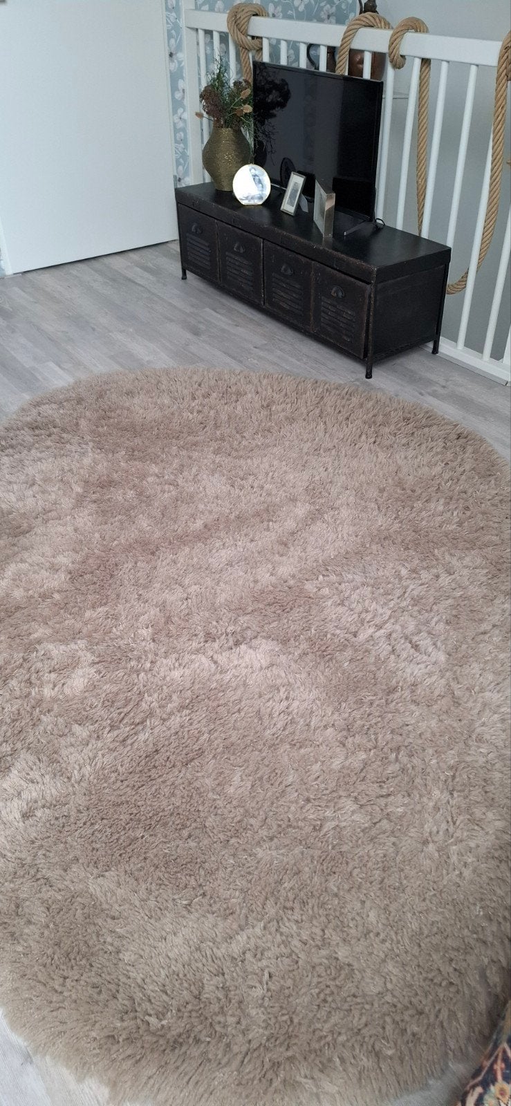 vloerkleed Silvie soft taupe, zacht en comfortabel 1.60x 2., Ophalen, Modern, Comfortabel, 200 cm of meer, Zo goed als nieuw