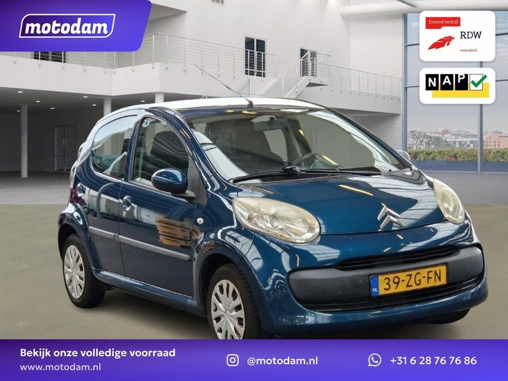 Zeer nette Citroen C1 1.0 Ambiance Blue Metallic, Voorwielaandrijving, Stof, Gebruikt, C1