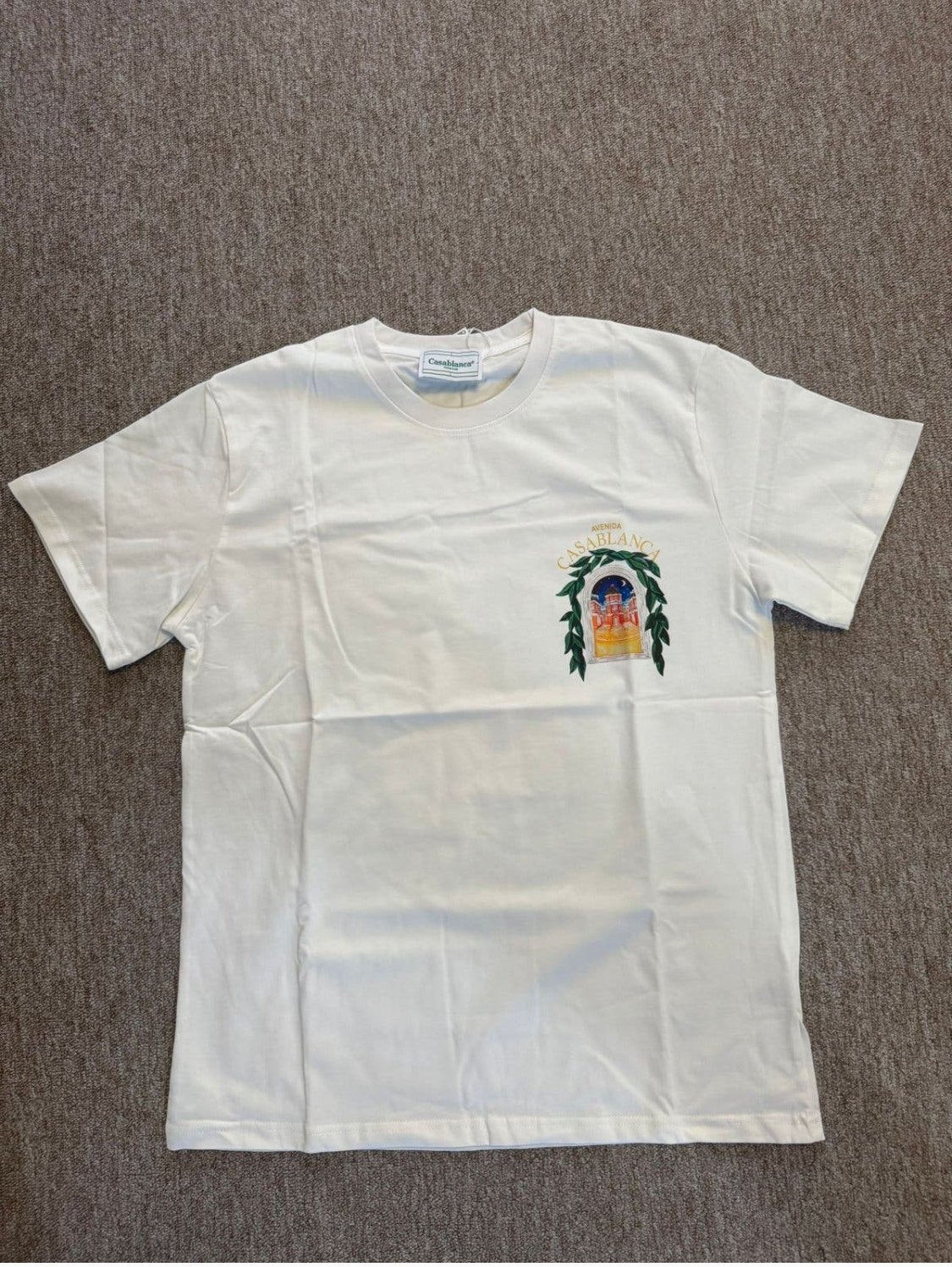 Casablanca T-shirt met print - Maat M, Ophalen of Verzenden, Nieuw, Maat 48/50 (M), Wit