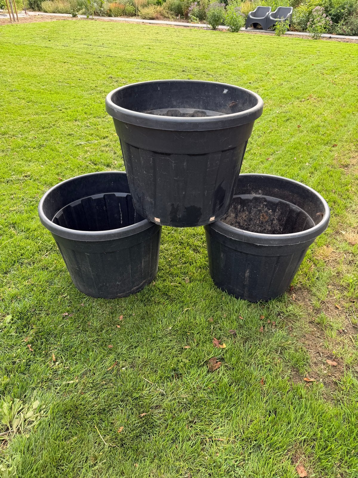 14 grote plantenbakken/plantenkuipen van 90 liter, Ophalen, Kunststof, Gebruikt, Balkon