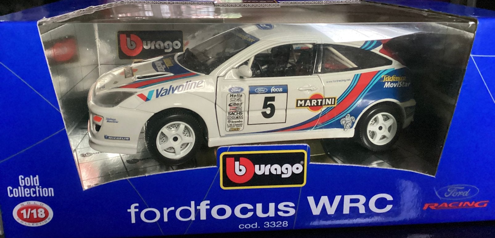 Ford Focus WRC, Ophalen of Verzenden, Zo goed als nieuw, Auto, Bburago
